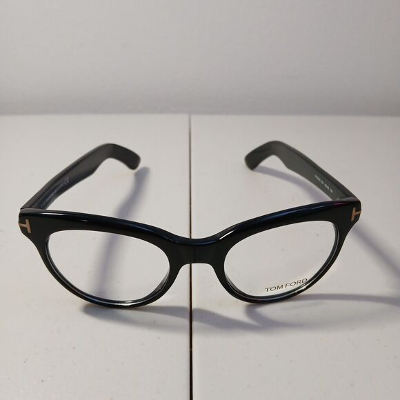 Tom Ford TF5378 001 Women\'s Black Cat Eye Eyeglasses Frames 49□20 Made in Italy